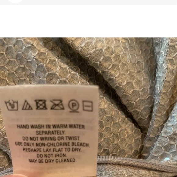 Anthropologie sequin Jumpsuit Women Silver Gray Stretch Coastal Disco Occasion - Picture 11 of 16